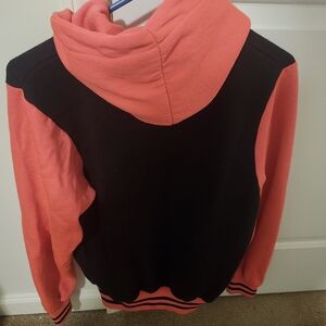 Women's New York Black and Pink Hoodie
